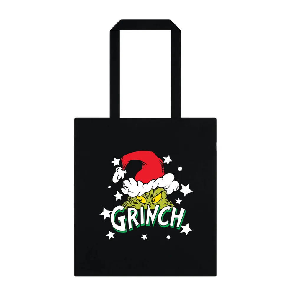 The Grinch - Santa Stars Graphic Unisex Totebag