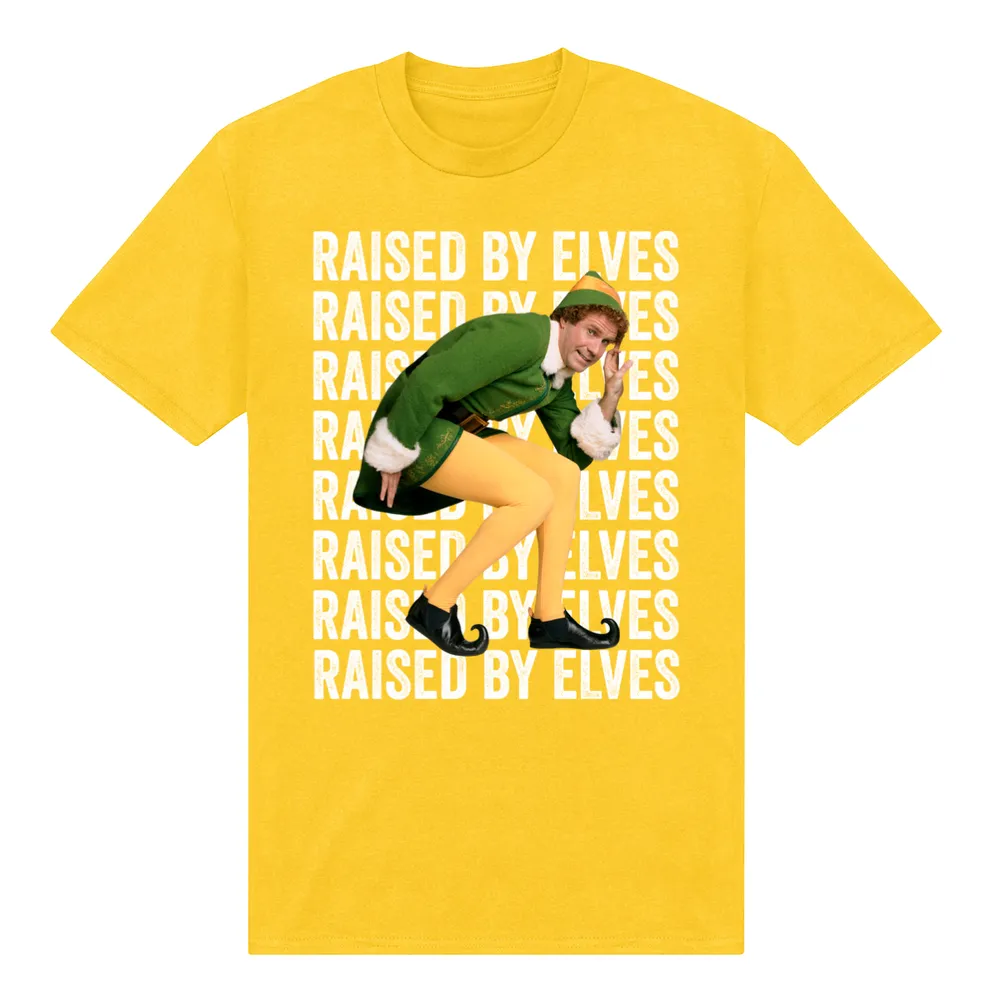 Warner Bros. Elf - Elf 'Raised By Elves' Unisex Crew neck T-Shirt