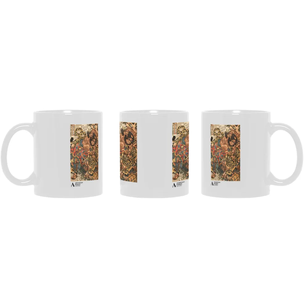 Ashmolean Museum Wu Song Tiger Graphic Hrnek klasik White OS (11 oz)
