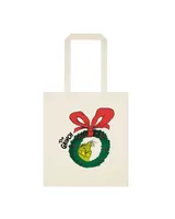 The Grinch - Christmas Wreath Graphic Unisex Totebag