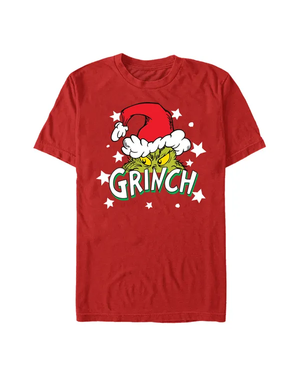The Grinch - Santa Stars Graphic Unisex Crew neck T-Shirt