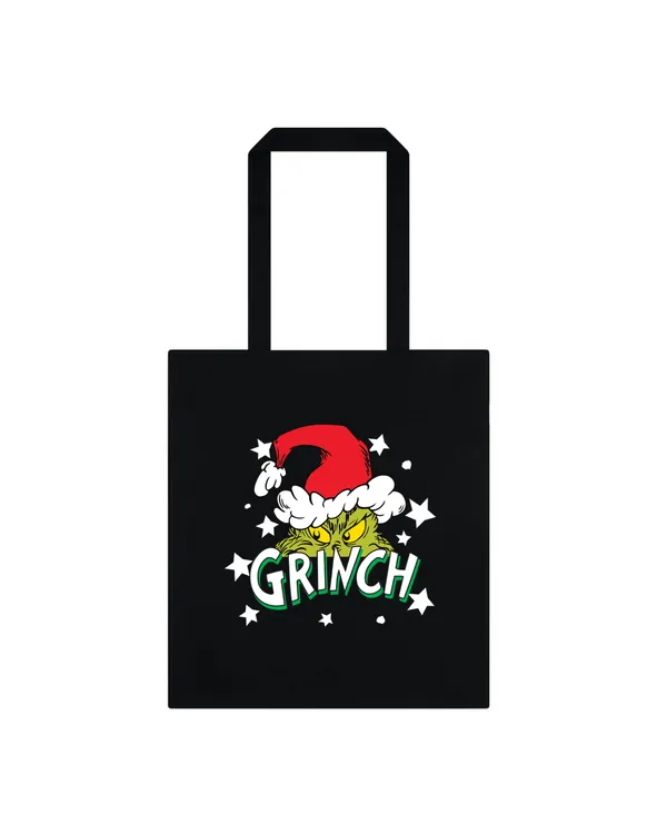 The Grinch - Santa Stars Graphic Unisex Totebag
