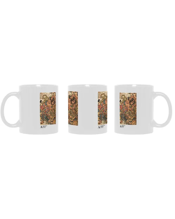 Ashmolean Museum Wu Song Tiger Graphic Hrnek klasik White OS (11 oz)